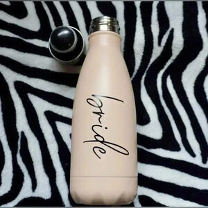 BRAND NEW “Bride” Stainless Steel Insulated Tan Water Bottle